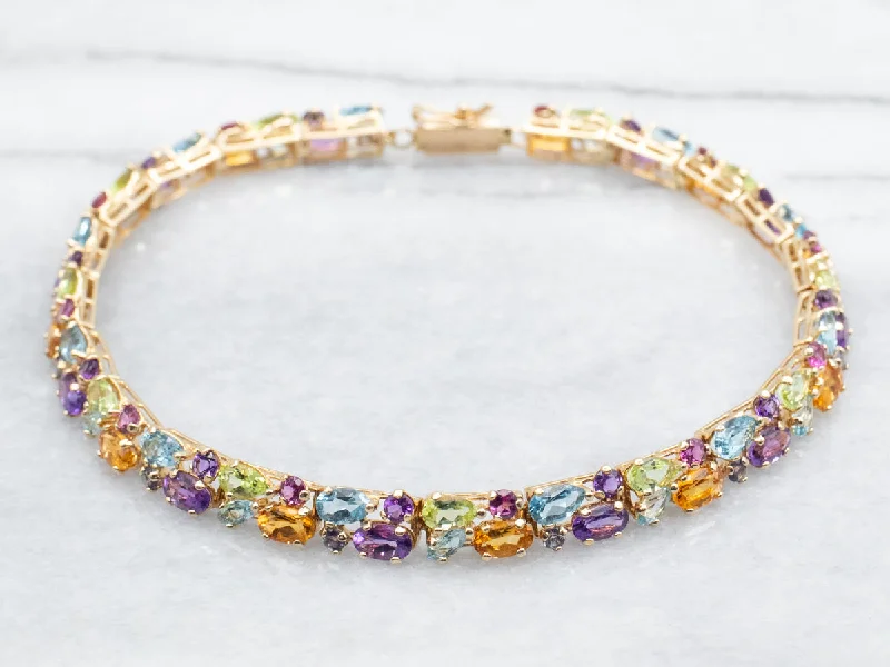 Rainbow Semi-Precious Tutti Frutti bracelet