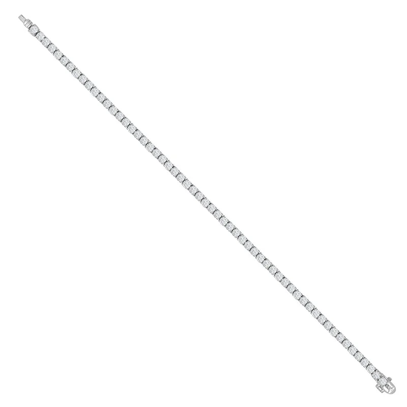 New 18ct White Gold 5.00ct Diamond Tennis Bracelet