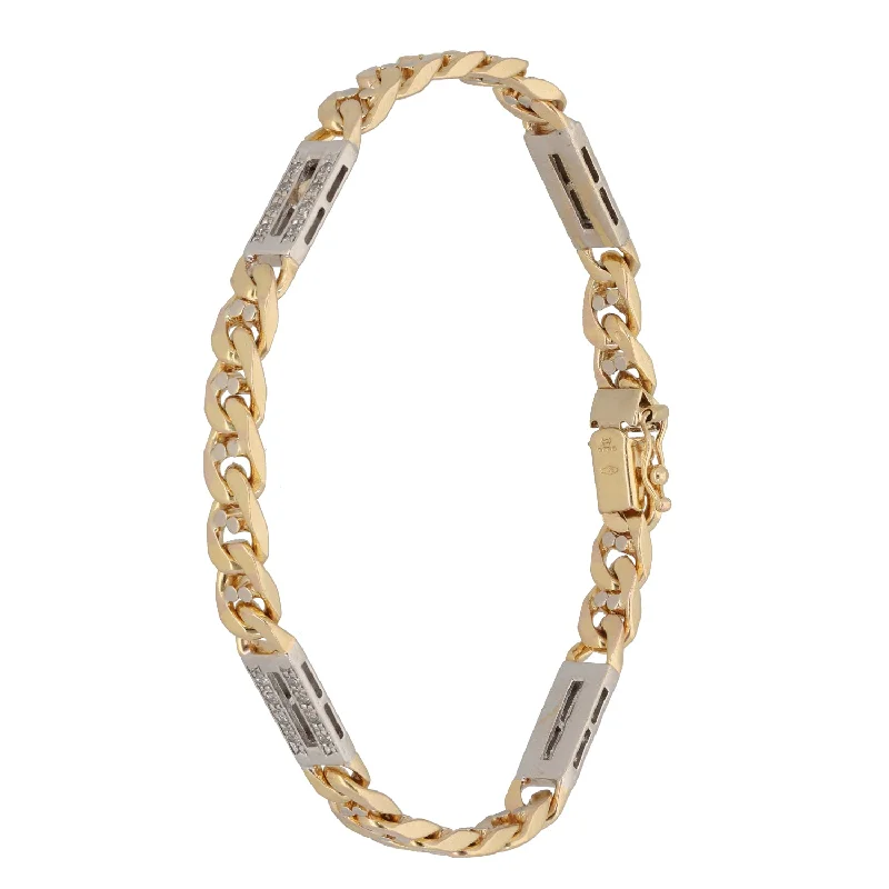 9ct Gold Cubic Zirconia Fancy Bracelet