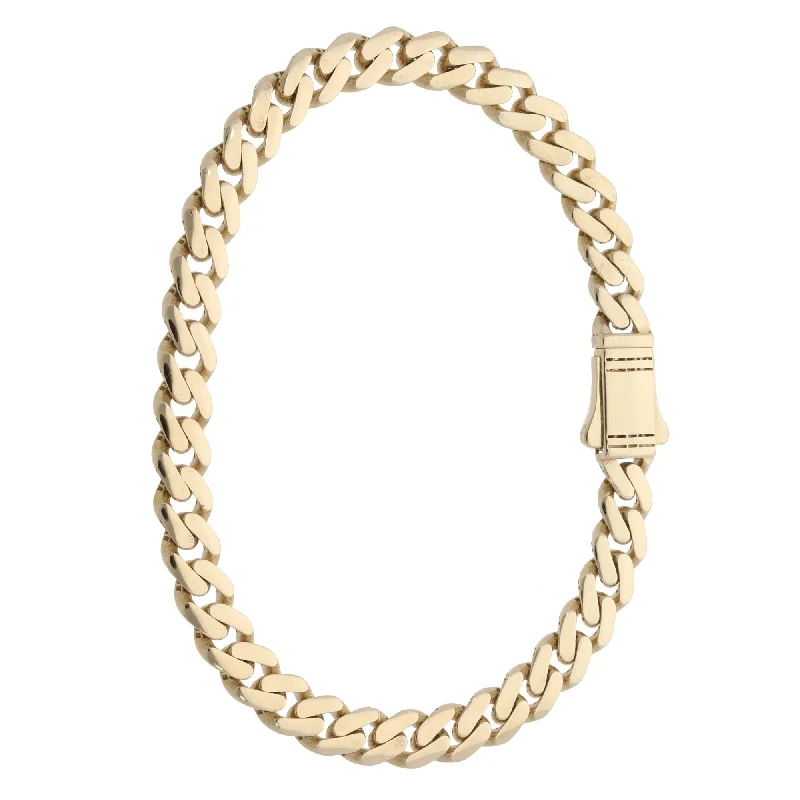 New 9ct Gold Curb Bracelet