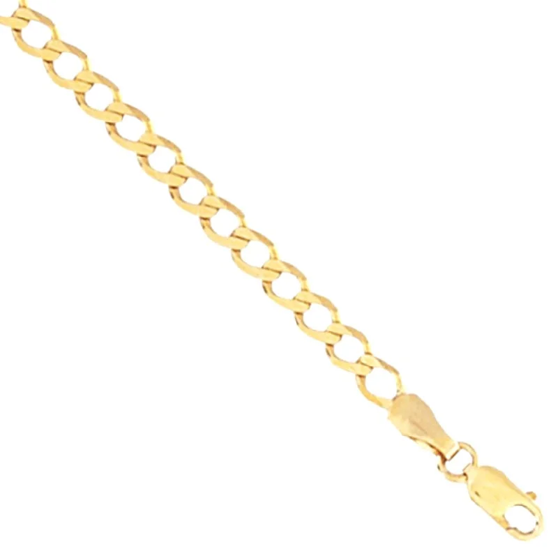 New 9ct Gold Kids Curb Bracelet