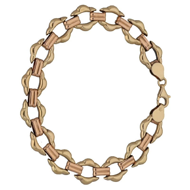 9ct Bi-Colour Gold Alternative Bracelet