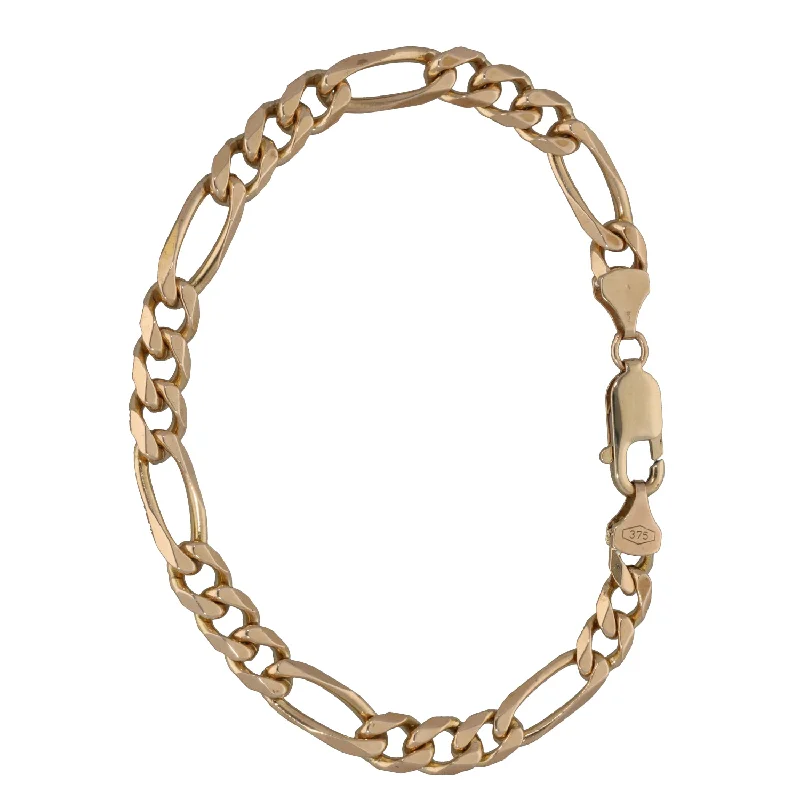 9ct Gold Figaro Bracelet