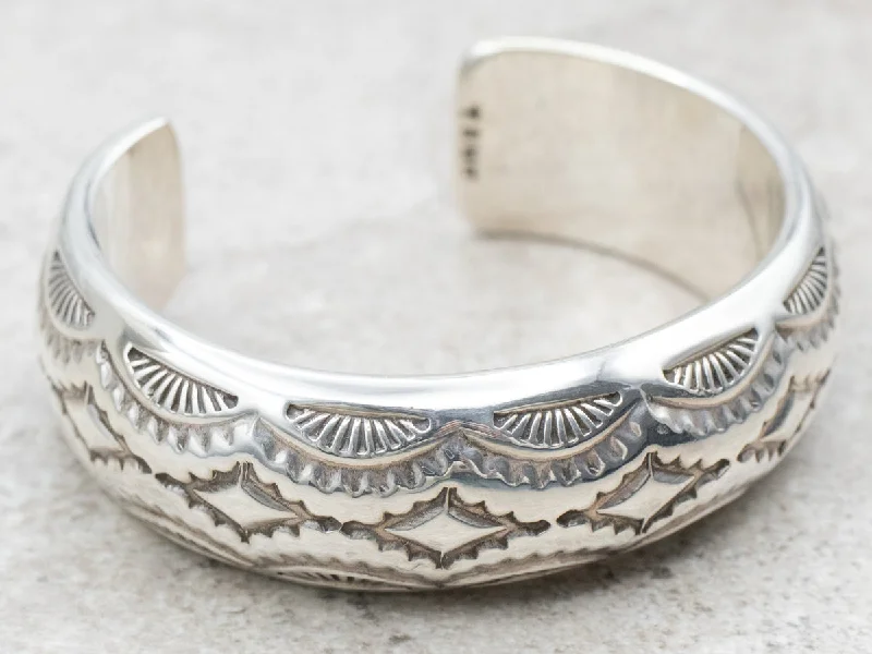 Navajo Tahe Sterling Silver Bracelet