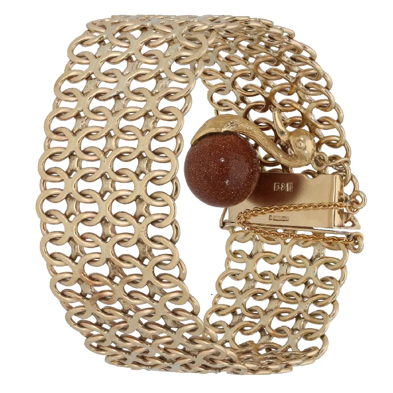 9ct Gold Goldstone Alternative Bracelet