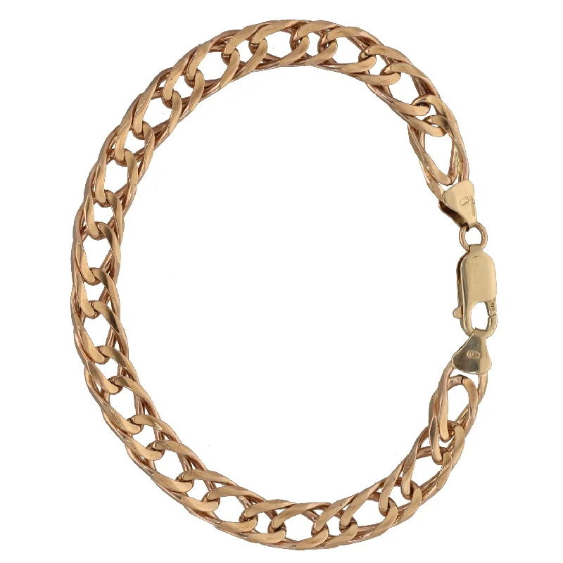 9ct Gold Double Curb Bracelet