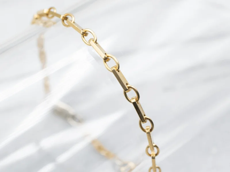 Two Tone Gold Kria Link Bracelet